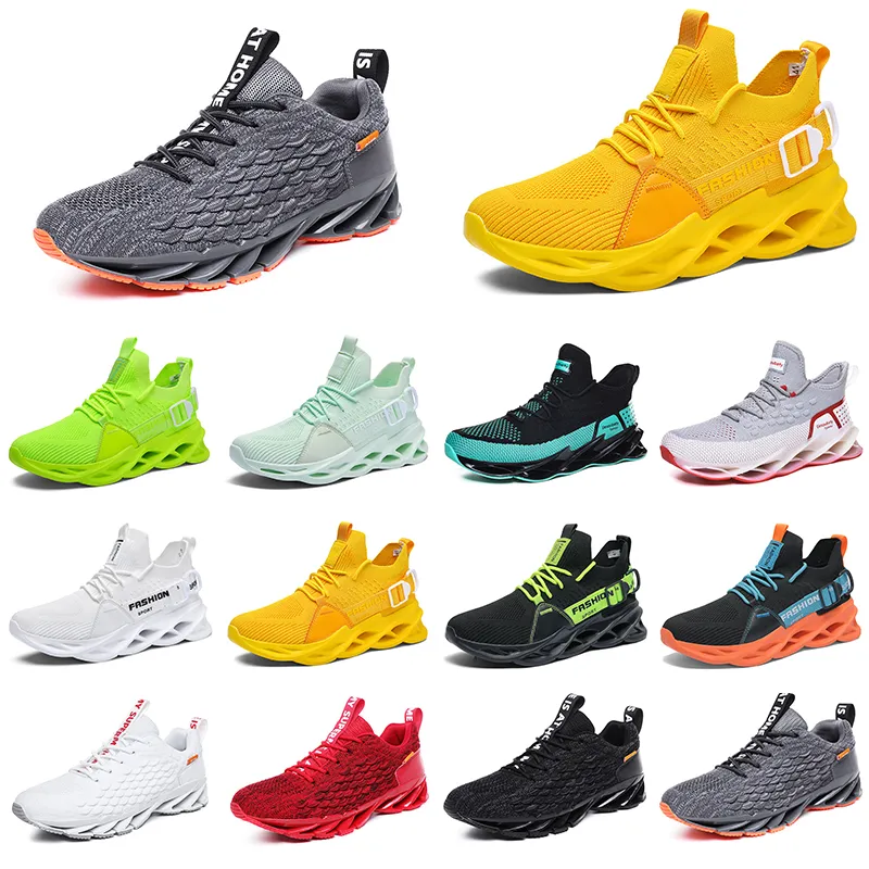 GAI Running Shoes para Homens Treinadores Respiráveis Carga Geral Preto Céu Azul Teal Verde Tour Amarelo Mens Moda Esportes Tênis Livre Vinte Sete