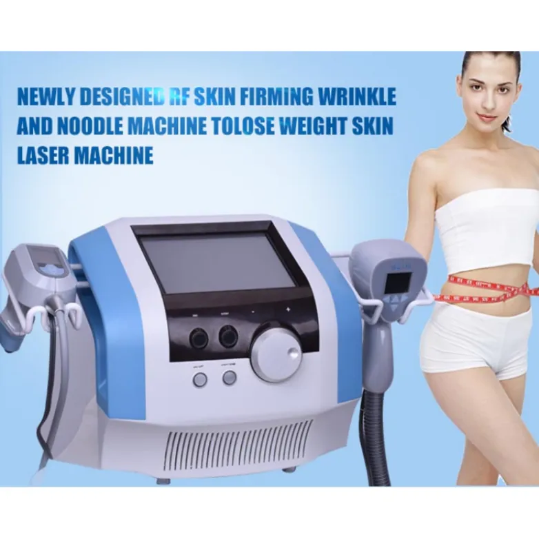 Effektiv fokuserad ultraljud RF Radio Frekvens Body Slant Machine Portable Ultraljud Face Lift och RF Slimming Machine220