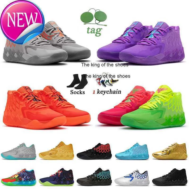 2023lamelo Shoes OGTOP LEMELO BALL MB.01バスケットボールシューズロックリッジレッドブラストクイーンシティバズリックとモーティトレーナーラメロシューズ