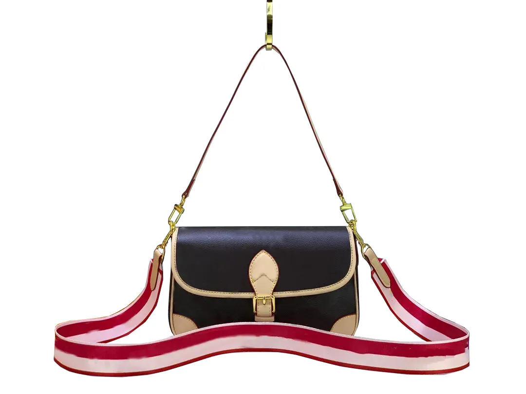 Luxury Designer DIANE Womens Handbags Classic Flower One Strap Shoulder