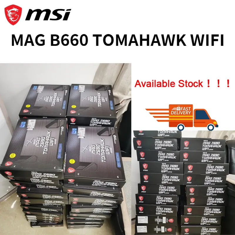 LGA 1700 MSI MAG Z690 TOMAHAWK WIFI DDR5 Mainboard D5 128GB 6400MHz Support Intel Core 12th and 13th CPU M.2 ATX Motherboard New