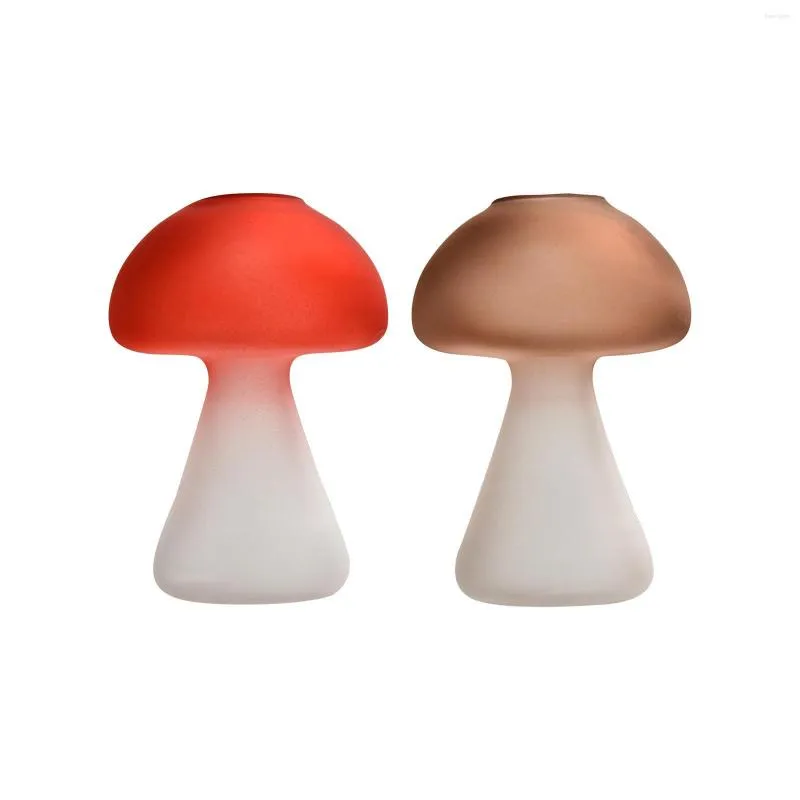 Vases minimaliste fleur Vase champignon en forme d'ornements maison centres de table pendaison de crémaillère Pot chambre tiges bouquet intérieur