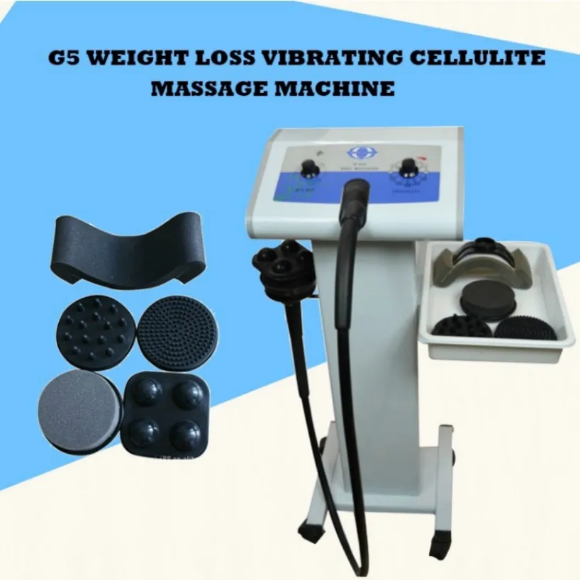 Portable Electric G5 Vibrator Slimming Massager 5 Heads Cellulite Reduction Muscle Stimulator Spa Relaxation Pain Relief Loss Weight Massage Machine493