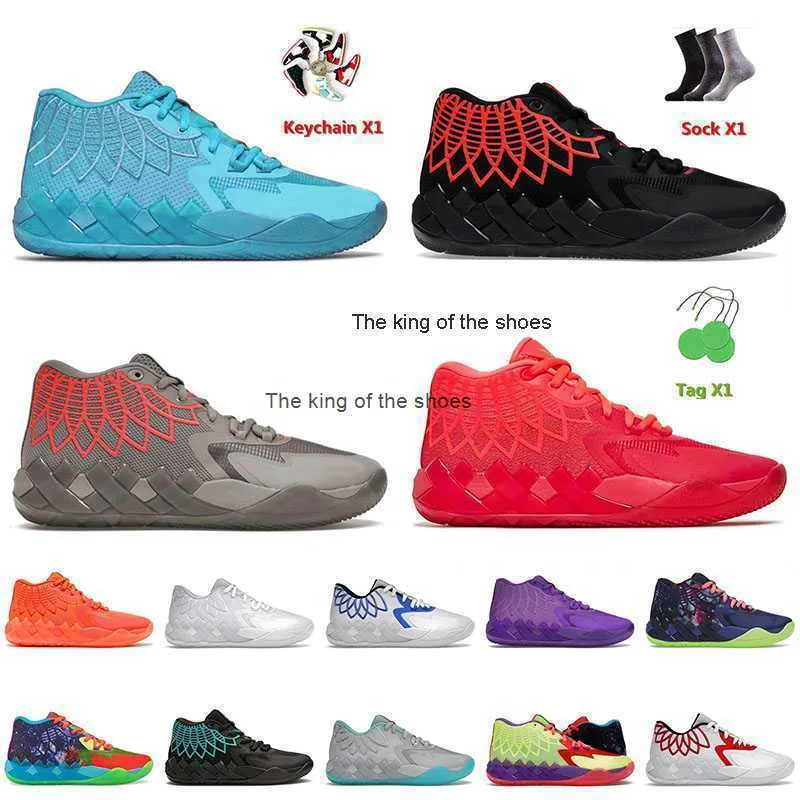 Sapatos lamelo 2023lamelo sapatos 2022 novos tênis de basquete de chegada Bola de lamelo 1 mb.01 All Blue Blast Blast Rock Ridge Red Galaxy Queen City