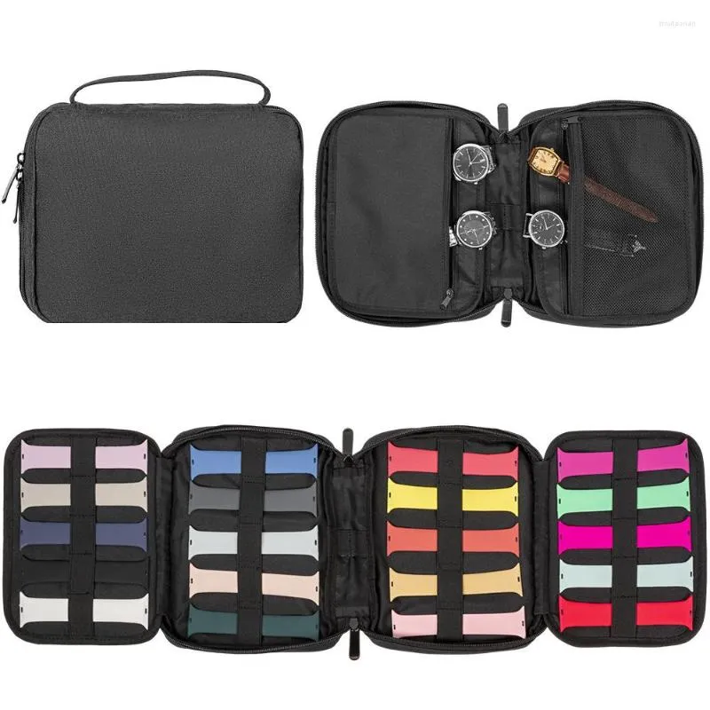 Bekijk dozen voor Apple Ultra Band Travel Multifunction Portable Stand Case Zakhouder Organizer Bag Storage Man Gift Box