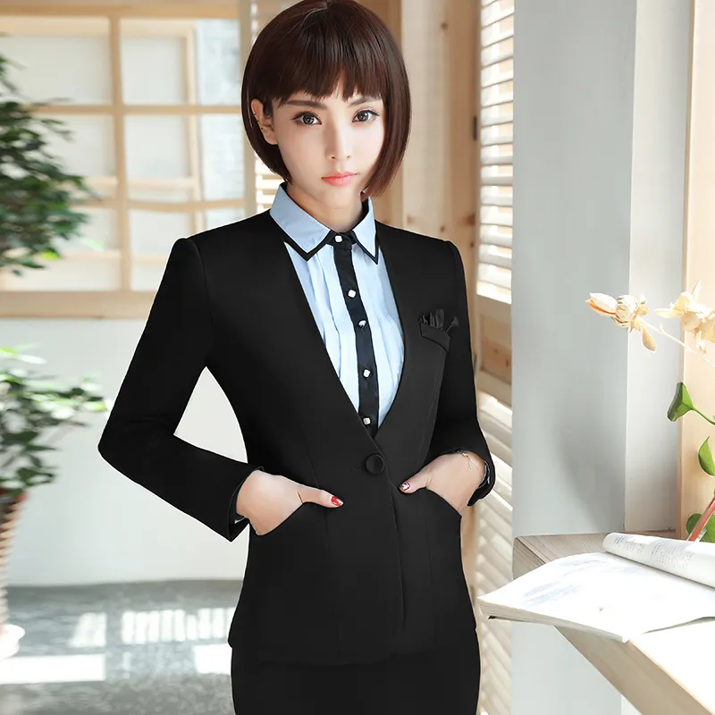 Formal Ladies Yellow Blazer Women Business Suits Pant and Jacket Sets Work  Wear Office Pantsuits OL Styles - AliExpress