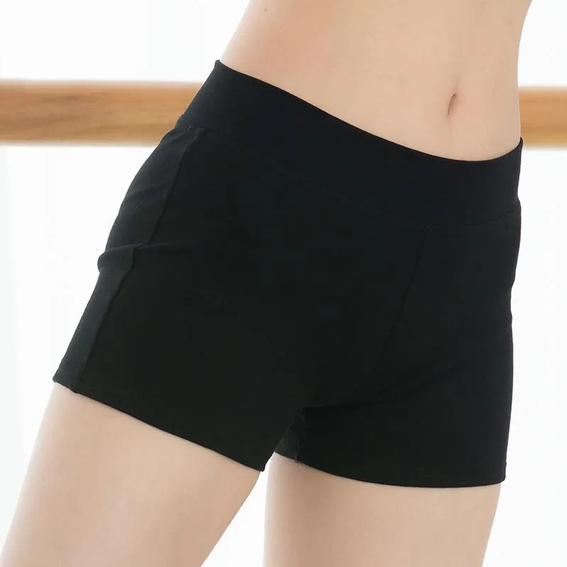 Kvinnors shorts kvinnor dansar bomull lycra booty elastisk midja tät fitness smal mager dansande sportdanskläder