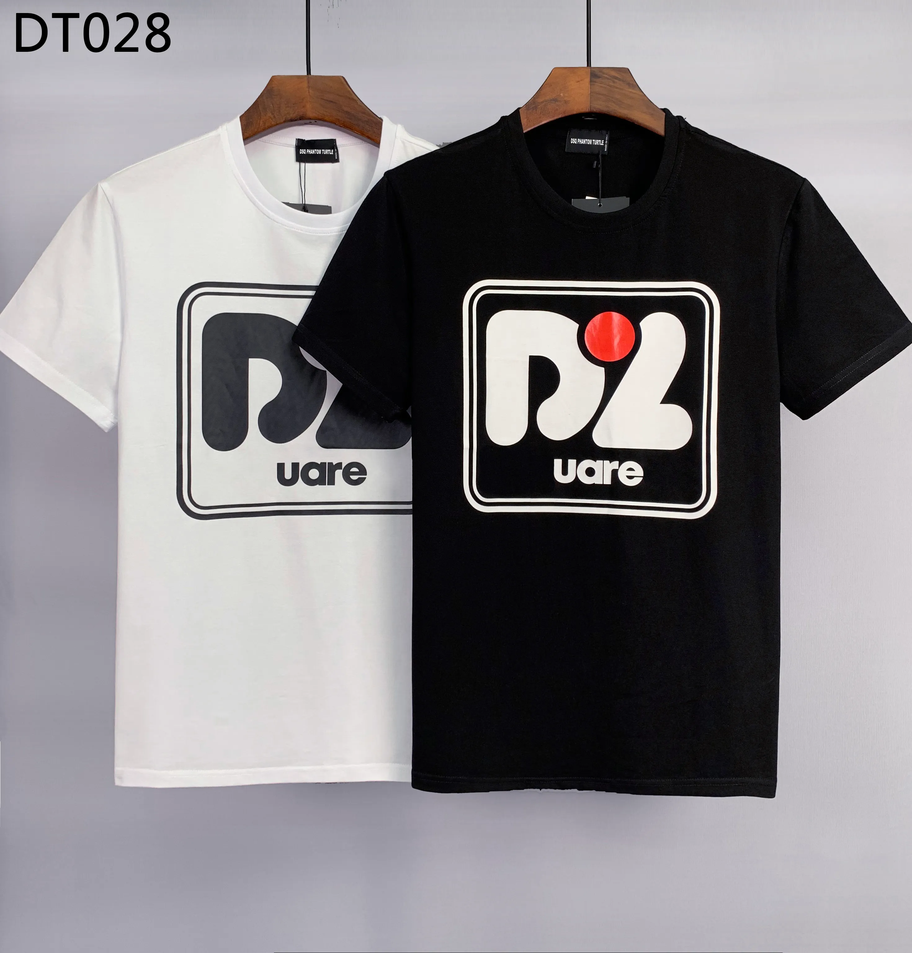 DSQ PHANTOM TURTLE T-shirt da uomo T-shirt da uomo firmate Nero Bianco T-shirt cool da uomo Estate Moda italiana T-shirt da strada casual Top Taglie forti M-XXXL 6856