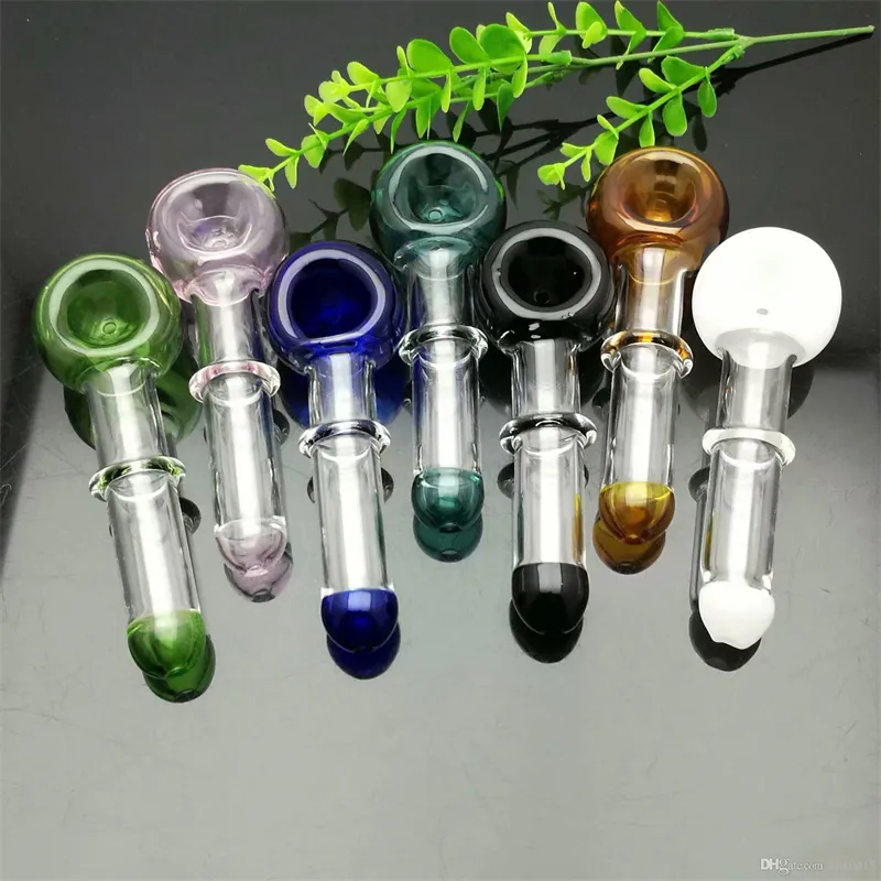 Smoking Pipes Coloured single-wheel glass concave pipe Great Pyrex Glass Oil Burner