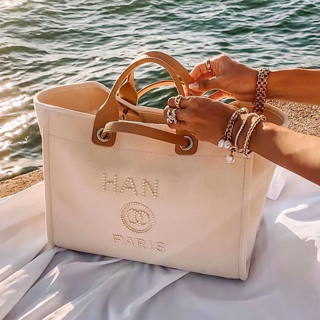Designers channel bags poign e sup rieure deauville fourre tout portefeuille sac main luxe fourre tout 2023 cc embrayage Cross Body plage shopping