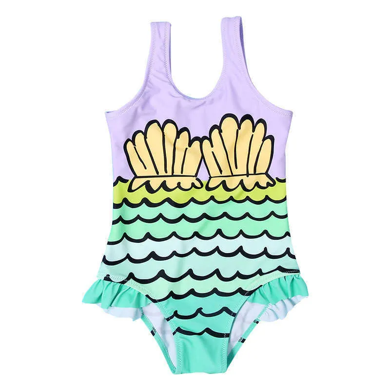 Jednoczęściowe flamingo druk dla dzieci dziewczęta jednoczęściowe stroje kąpielowe dziewczyny dla dzieci kostium kąpielowe plażowe xa017