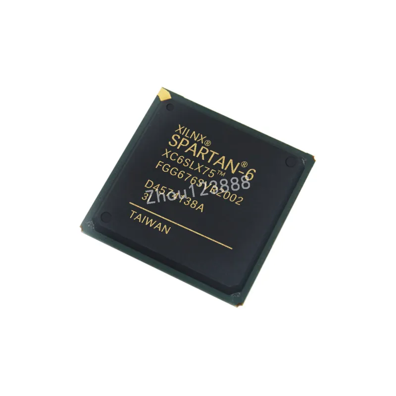 새로운 원래 통합 회로 ICS 필드 프로그램 가능한 게이트 어레이 FPGA XC6SLX75-3FGG676I IC Chip FBGA-676 마이크로 컨트롤러