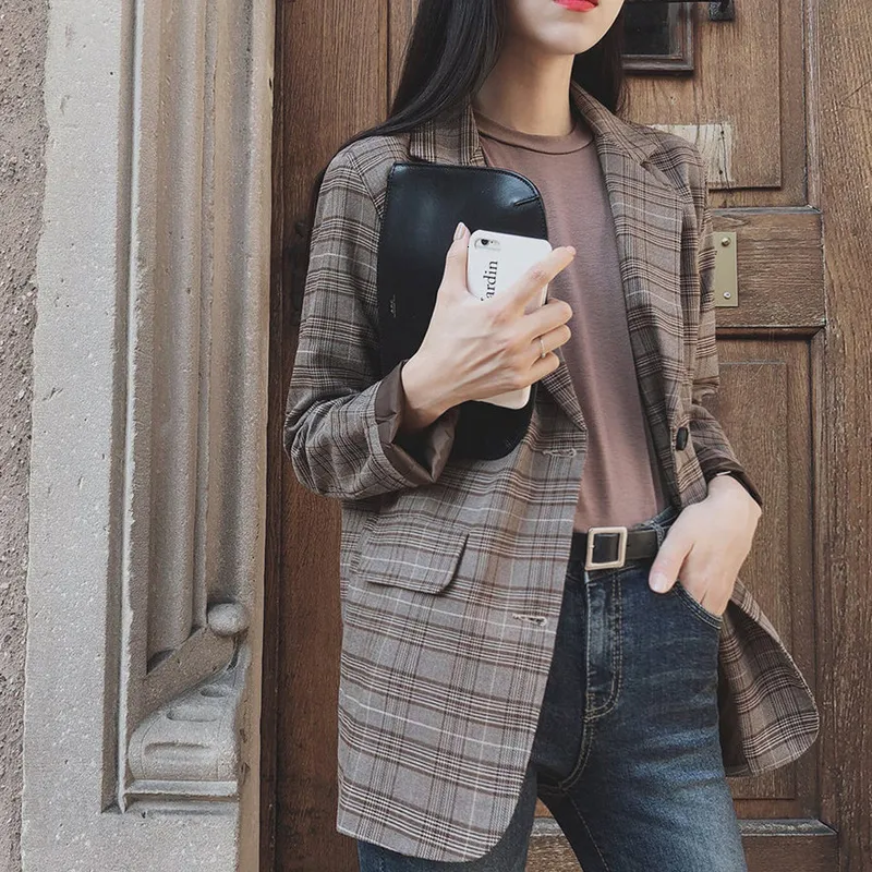 Oversized Blazer Grey Pencil Skirt And Blazer Blazer Dress Women