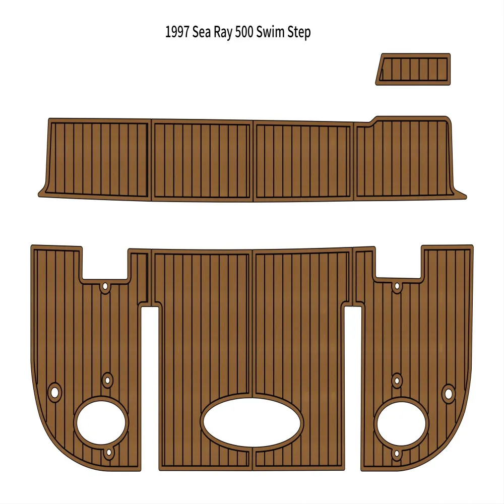 1997 Sea Ray 500 Platforma pływacka łódka eva pianka faux teak mata podłogowa