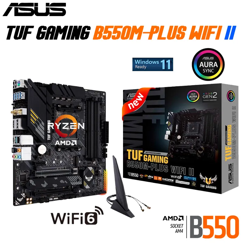 ⭐️Ryzen 5 3600、TUF GAMING B550M　Win11Pro AMD Ryzen 5 3600 - How To Install To ASUS B550M-PLUS WIFI