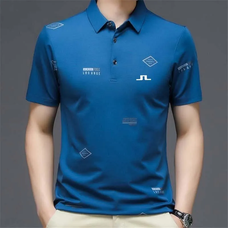 Men's TShirts business golf wear summer sports simple men's shortsleeved Tshirt casual fashion outdoor polo shirt 230309