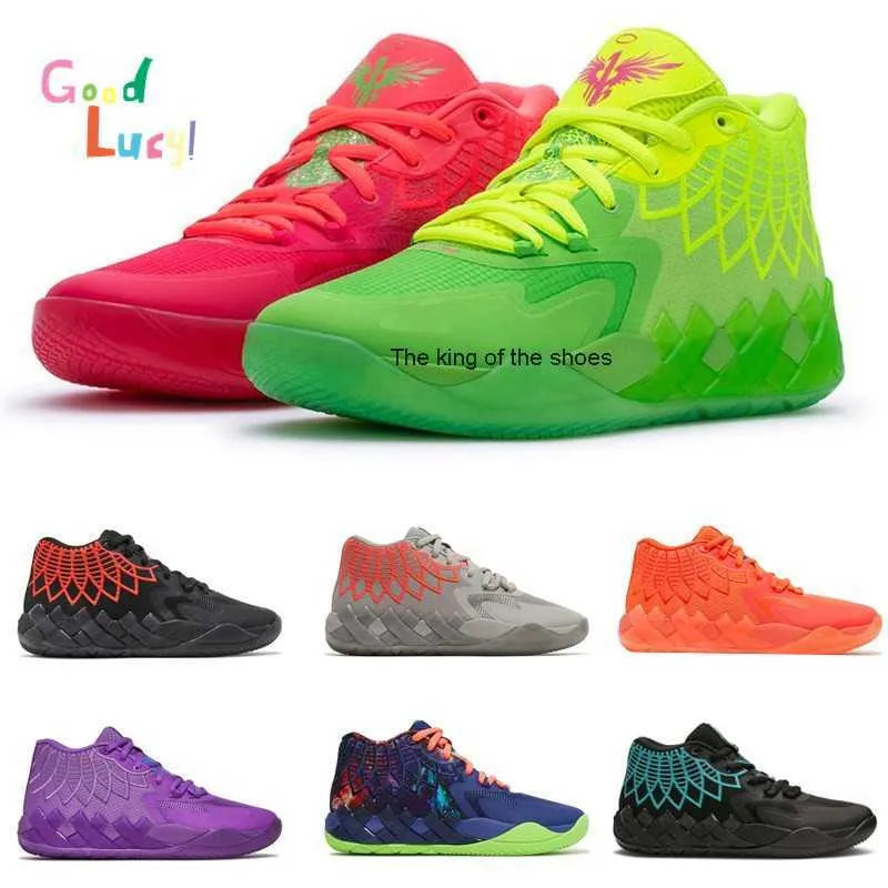 2023 Scarpe Lamelo 2022 Sneaker da basket per bambini Rick And Morty Galaxy Buzz City Black Blast Queen Citys Rock Ridge Red Not From Here Top