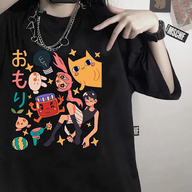 Mens TShirts Omori Summer Top Clothes Men Print Aesthetic Streetwear Ulzzang Tshirt Tumblr T Shirt Male 230310