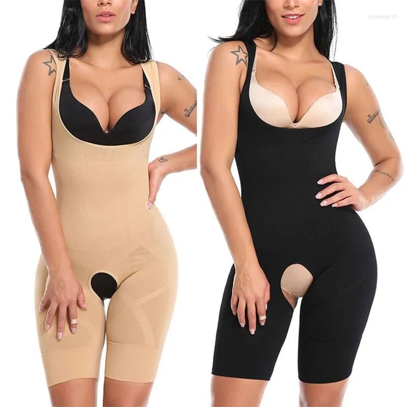 Sexy Tummy Control Bodysuit For Women Open Bust, Full Body Klopp Shaper,  BuLifter, Seamless Underwear, Thigh Slimmer From Blueberry15, $11.77