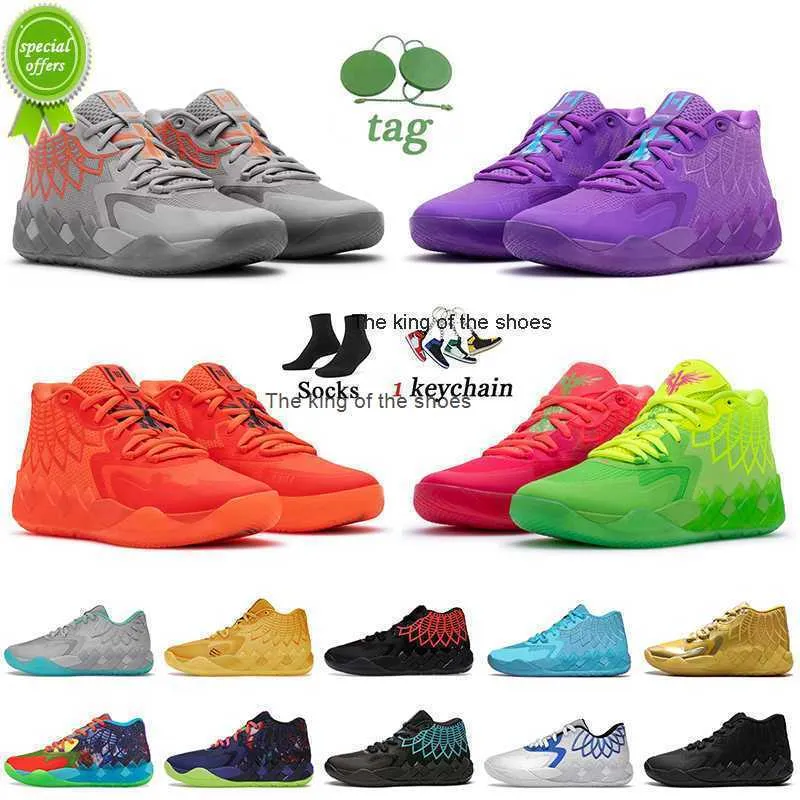 Scarpe Lamelo 2023 Scarpe Lamelo LeMelo Ball MB.01 Scarpe da basket Rock Ridge Red Blast Queen City Buzz Rick e Morty Scarpe da ginnastica