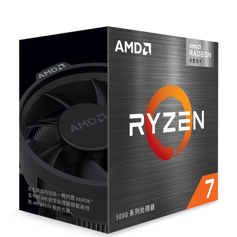 AMD Ryzen 7 5700G R7 5700G 3.8GHz Eight-Core 16-Thread 65W CPU Processor L3=16M 100-000000263 Socket AM4 New and have fan