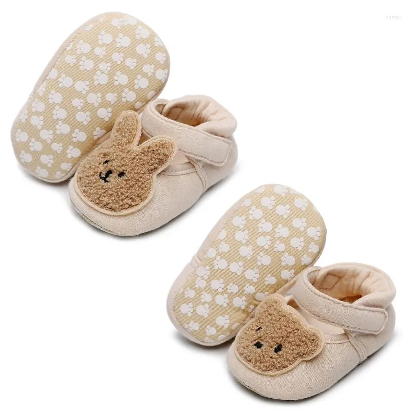 Eerste wandelaars baby non-slip vloer sokken kinderen zachte schoen peuter schoenen ademend wandelaar schattig gekleurd katoenen kind