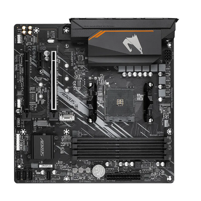 기가 바이트 B550m Aorus 엘리트 AM4 마더 보드 콤보 5700X AMD Ryzen 7 5700X CPU Ryzen 키트 AMD B550 메인 보드 정장 5700X M.2 NEW