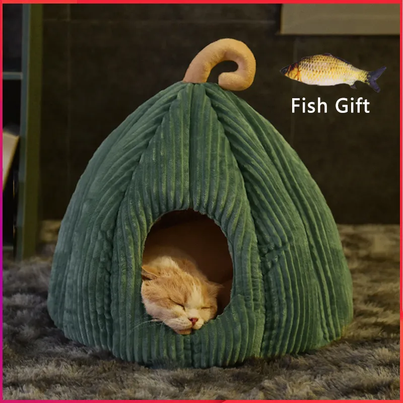 Cat Beds Furniture Sell Bed Warm Pet Basket Cozy Dog House Kitten Lounger Cushion Tent For Small Mat Washable Cave Pets 230309