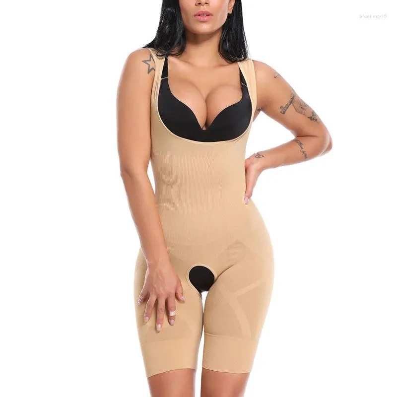 Women's Shapers Women Tummy Control Shapewear Bodysuit Sexy Open Bust Full  Body Shaper BuLifter Seamless Underwear Thigh Slimmer