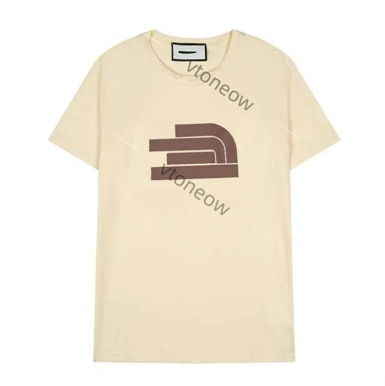 Camisetas t para homens tops algodão de camiseta redonda de pescoço duplo fios da primavera de 20ss letra high street tendência solta tendência de manga curta roupas masculinas