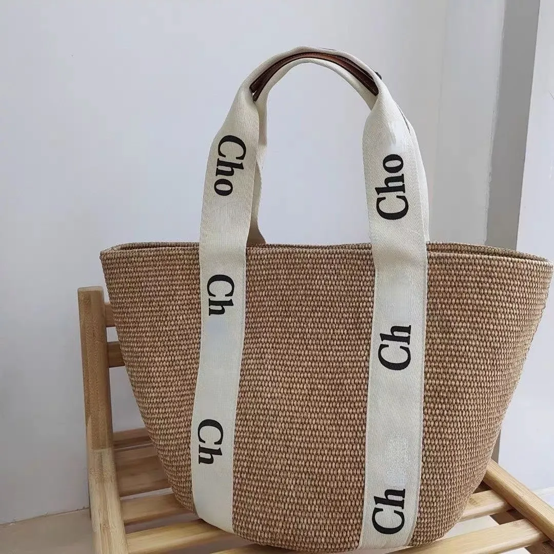 Urbann Vibe Straw Woven Bucket Bag With Leather Handles For Women Durable Everyday Tote main image 0