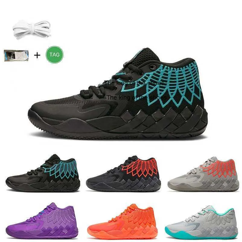 2023Lamelo shoes LaMelo Ball MB.01 Mens Basketball Shoes Rick and Morty Queen City Not From Here Black Blast LO UFO Men Trainers SportsLamelo shoes