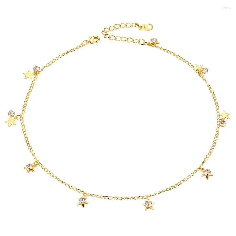 choker u7 ladies star netclaces dething chain chain netclace zircon arndant for women gift n1130