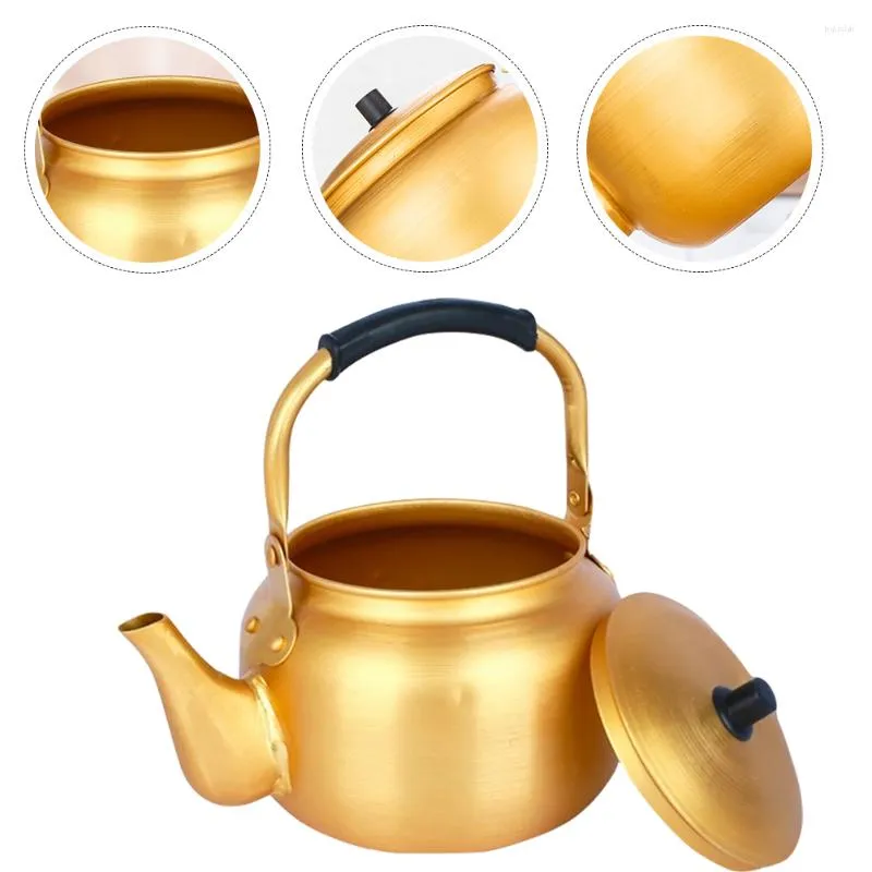 Kommen gas kachel teakettle metalen waterkan koffie ketel ketel teepot rijst huishoudelijke kookplaats