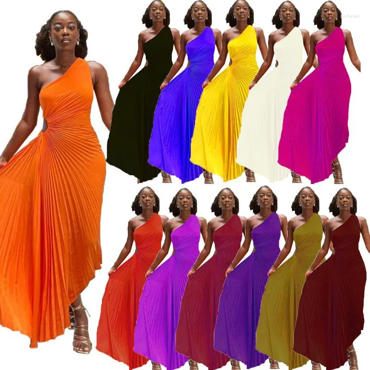 Roupas étnicas verão sexy mulheres africanas sem mangas poliéster azul amarelo preto preto vestido longo vestido maxi para para