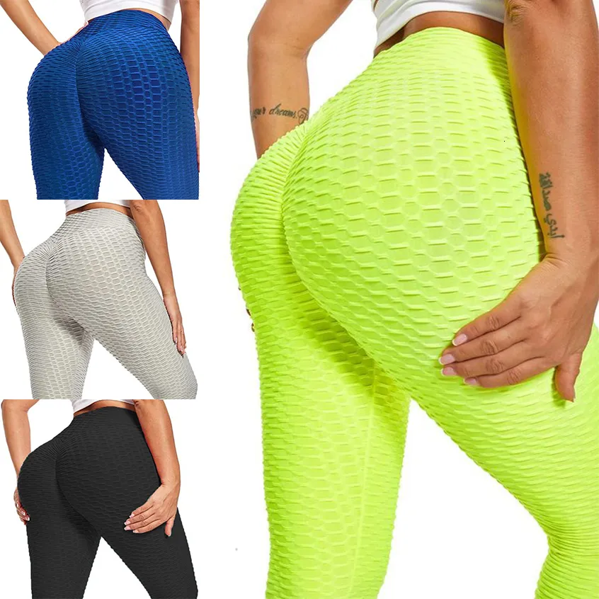 Kvinnors leggings rumpa spricka anti celluliter leggings för kvinnor rumpa persika lift leggin push up booty tights hög midje träning yoga byxor 230310