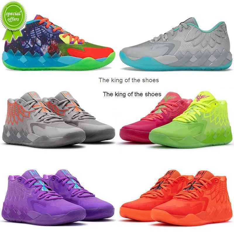 2023lamelo ShoesラメロスポーツバスケットボールシューズスニーカーアウトドアトレーナーボールMB.01メンズ3ボールビーUFOロックリッジレッドリックとモルティラメロシューズ