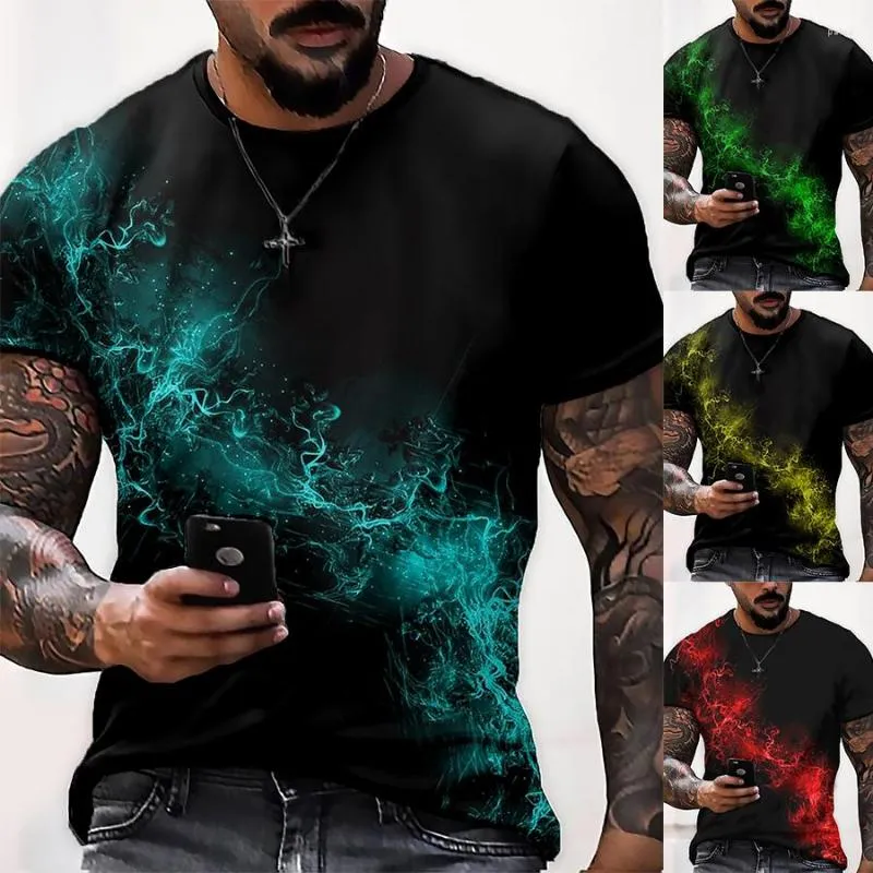 Men's T Shirts Solid Color Simple Print Men Short Sleeved Casual Models Summer Street Style XS-8XL