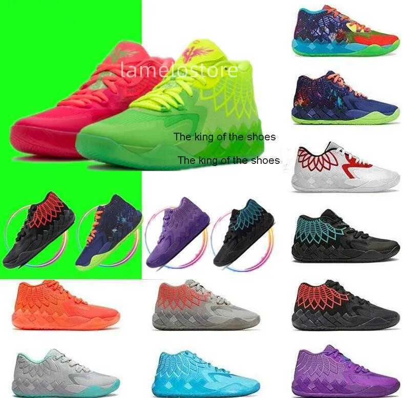 20233melo Shoes с Box2022 Mens Lamelo Ball MB 01 Баскетбольные туфли Rick и Morty Red Galaxy Purple Blue Black Queen Buzz CityLamelo обувь