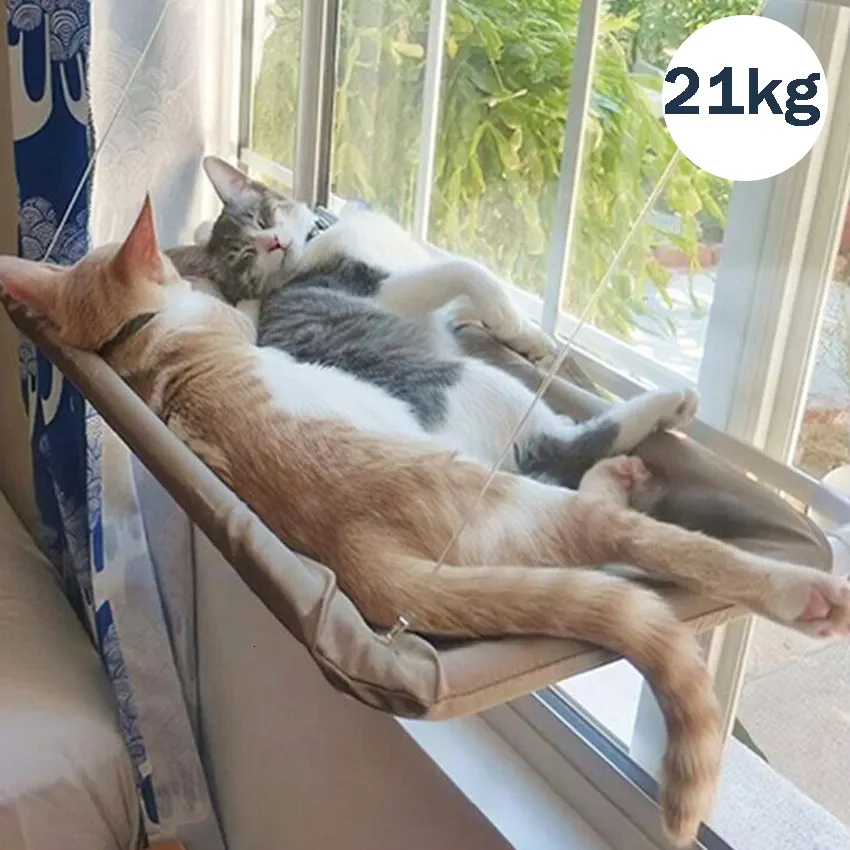 Katbedden meubels hangmat hangende raam huisdier voor s kleine honden zonnige stoelbevestiging met deken lager 20 kg accessoires 230309