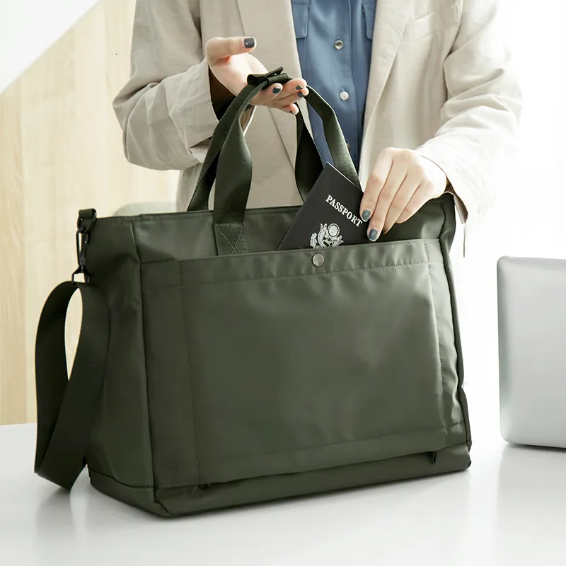 Briefcases est Highcapacity Travel Computer Bag Notebook Handbag 14インチ男性と女性230309