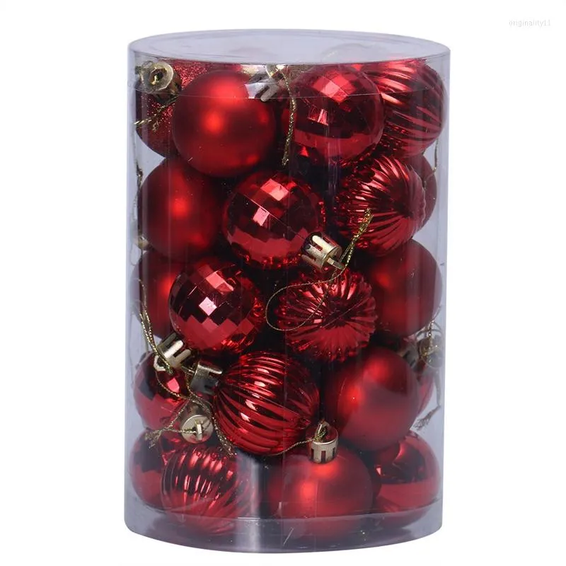 Decorazioni natalizie -34 pezzi 40 mm albero di Natale palla pallina appesa casa festa ornamento decorazioni forniture per