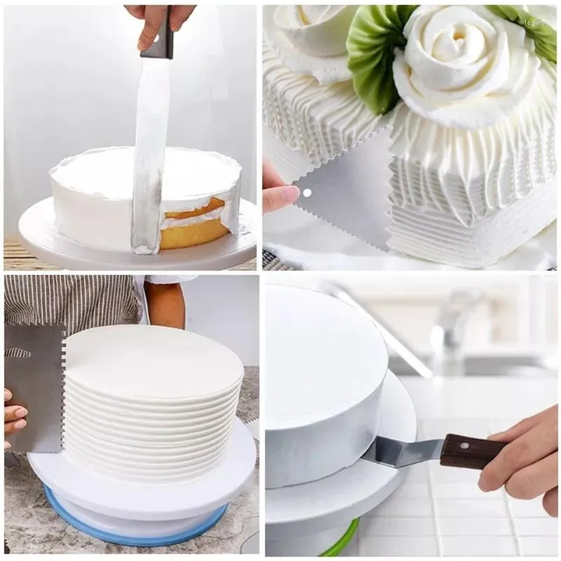Rotating Cake Stand, Aluminum Alloy Cake Turntable, Non-Slip Rubber Base  Rotating Cake Spinner Stand, Smooth Rotation Round Cake Stand, Cake