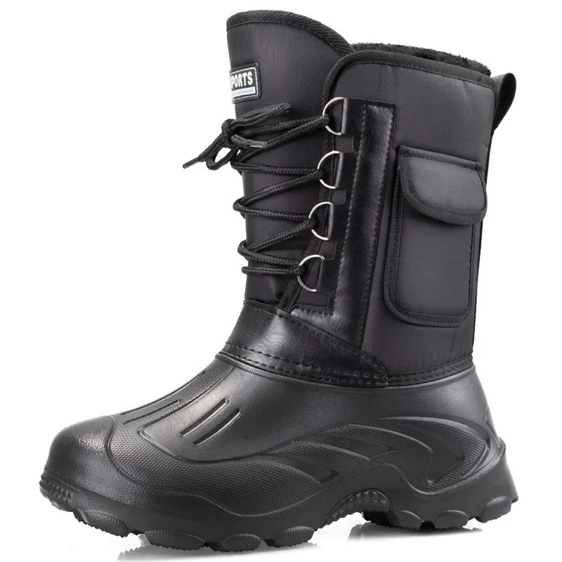 Stiefel Männer Winter Schnee Stiefel Warme Wasserdichte Turnschuhe Outdoor-aktivitäten Angeln Stiefel Männlichen Schuhe Männer Schuhe Angeln Stiefel 230311