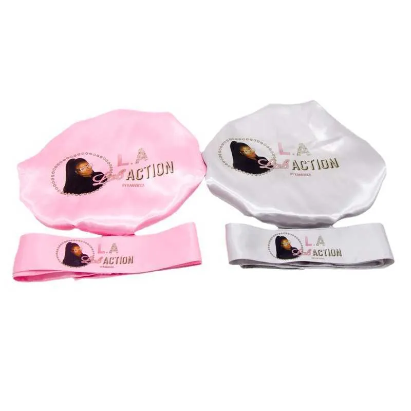 Fashion face mask neck gaiter Double-layer and double-color nightcap suit wig hat headband combination packaging