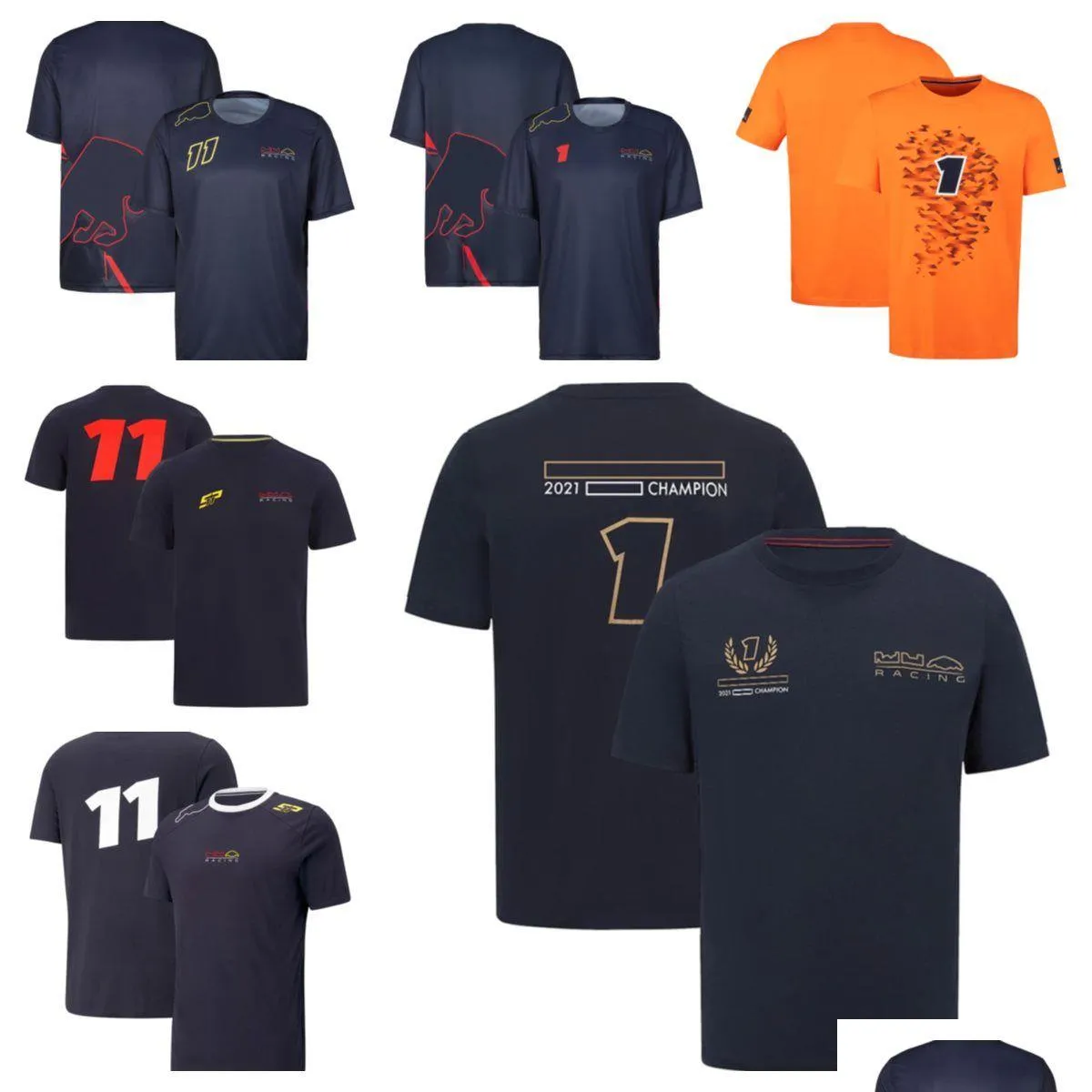 Abbigliamento da moto 2022 New F1 Tshirt Racing Forma One Team Uniform Workwear Custom Plus Size Drop Delivery Cellulari Motociclette Acces Dhoqv