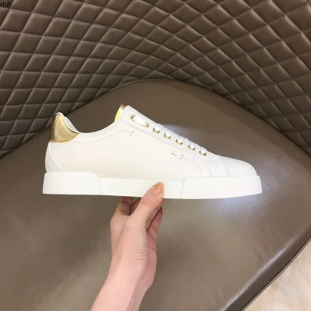 lady Flat Casual shoes womens Travel leather lace-up sneaker cowhide fashion Letters woman white brown shoe platform men gym sneakers mjkiip rh8000001