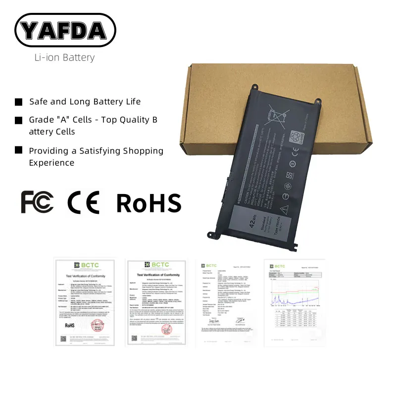 YRDD6 Laptop-batterij voor Dell Inspiron 7586 5482 5485 5491 3310 2-in-1 3493 3582 3593 3793 5493 5593 5480 5590 5591 5594