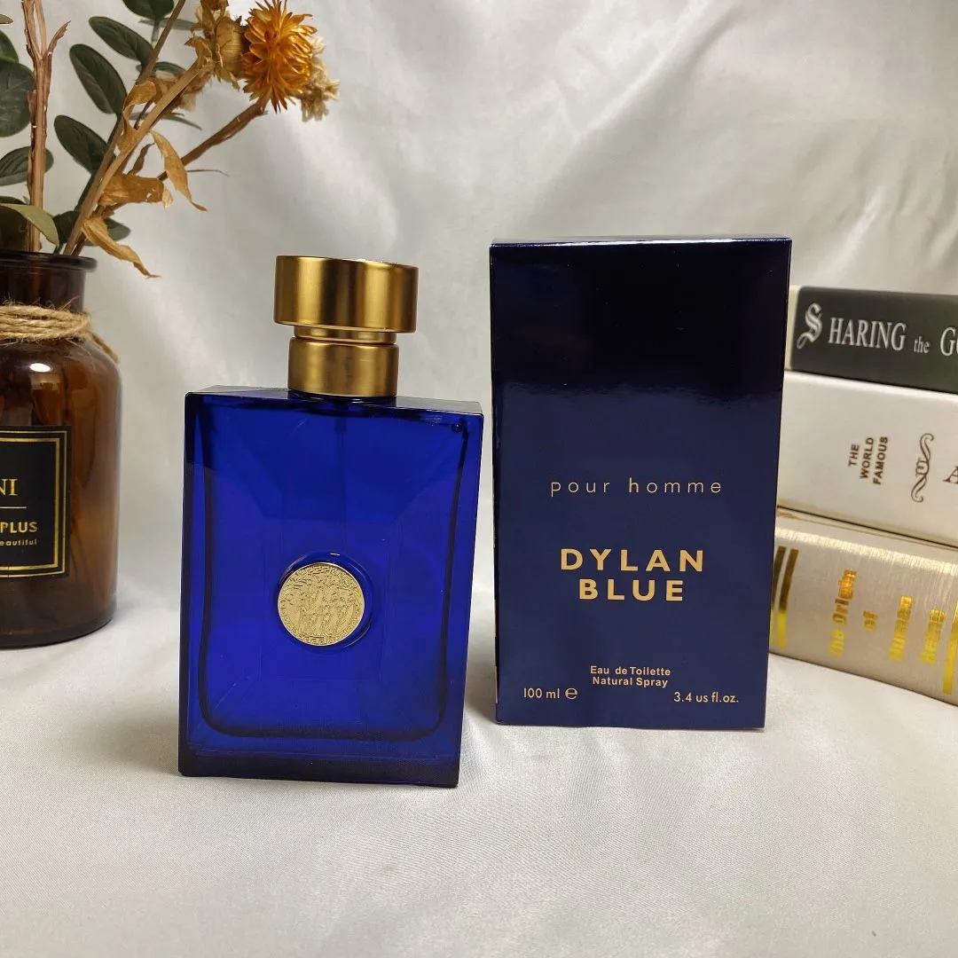 青い香水100mlの注ぐhomme femme man woman fragance eau de toyletlet parfum cologne long lasting good smell brand purple perfumesスプレー高品質の高速船