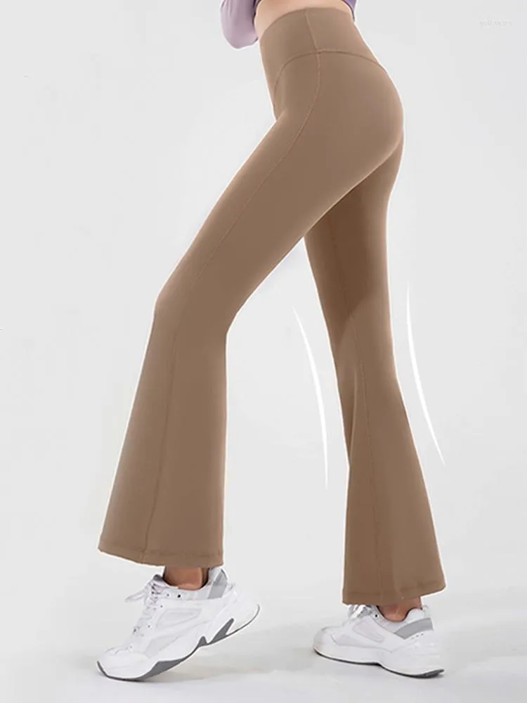 Pantalon actif SALSPOR Yoga Gym décontracté femmes Fitness taille haute couleur unie pantalons de survêtement maigre Stretch athlétique pour
